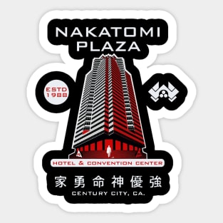 nakatomi plaza red colour Sticker